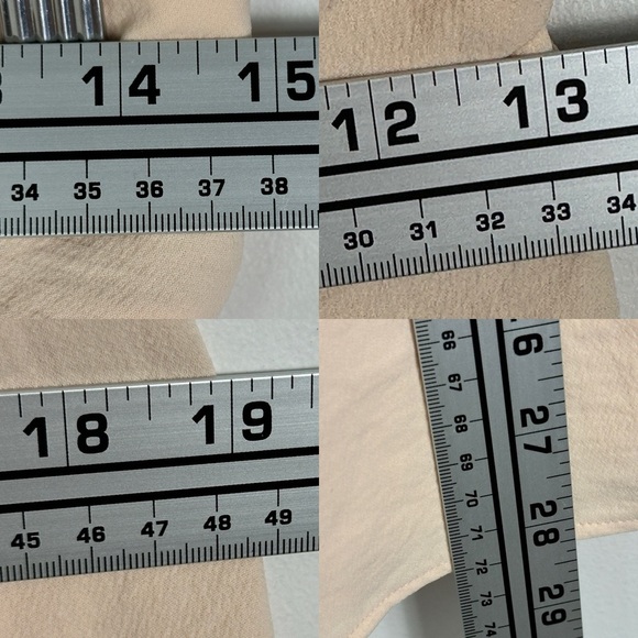 Sezane Ondine Dress Nude Cream Bow Front Mini Size 38 French / US Size 6 Minimal - Picture 12 of 16